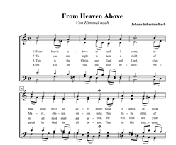 From Heaven above (Bach) Christmas vocal quartet