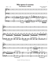 Mia sposa si vezzosa Baroque duet, soprano and bass, opera duet, download