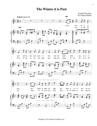 The winter it is passed Folk song, English, download, print music, The winter is passed, PDF