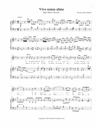 Vivo senza alma Baroque duet, soprano and bass, opera duet, download