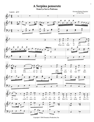 A Serpina penserete soprano aria download, intermezzo aria, early music, Baroque aria, Pergolesi