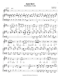 Aure lievi soprano aria download, intermezzo aria, early music, Baroque aria, Leo