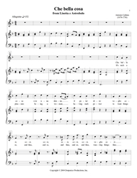 Che bella cosa soprano aria download, intermezzo aria, early music, Baroque aria, Caldara