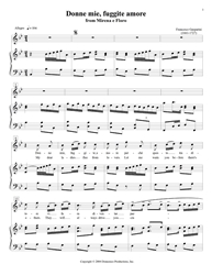 Donne mie, fuggite amore soprano aria download, intermezzo aria, early music, Baroque aria, Gasparini