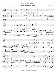 Sai tu chi tama soprano aria download, intermezzo aria, early music, Baroque aria, Sarri